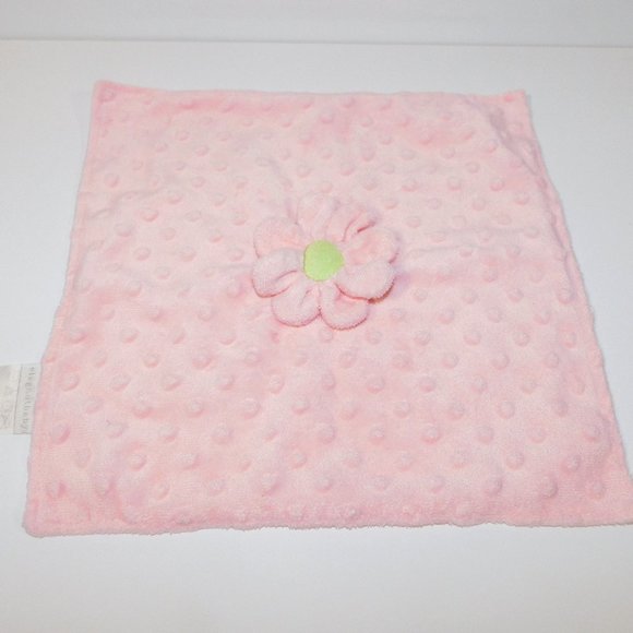 Elegant Baby Pink Flower Baby Security Blanket Nunu Lovey - Picture 1 of 4